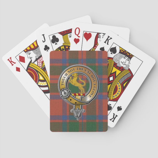 MacIntosh Tartan & Badge Poker Cards (Back)