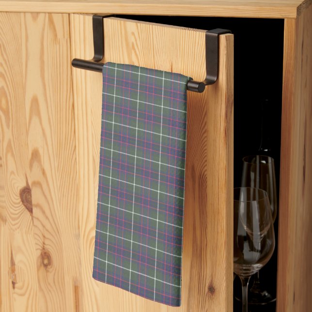 MacIntyre Hunting Modern Original Scottish Tartan Kitchen Towel (Thirds Fold)