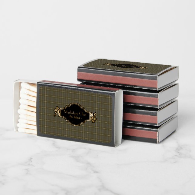 MacIntyre Hunting Weather Original Scottish Tartan Matchboxes (Stacked)