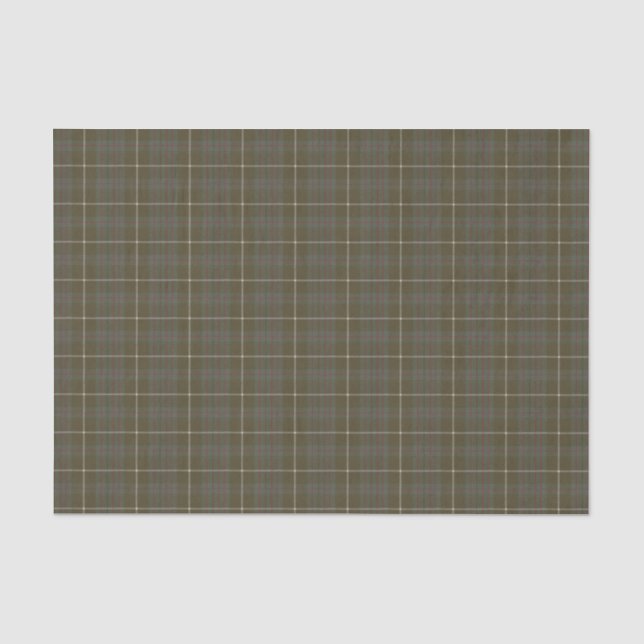 MacIntyre Hunting Weathered Scottish Tartan  Tissue Paper (Front)