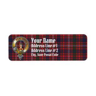 MacIntyre Tartan & Badge Label