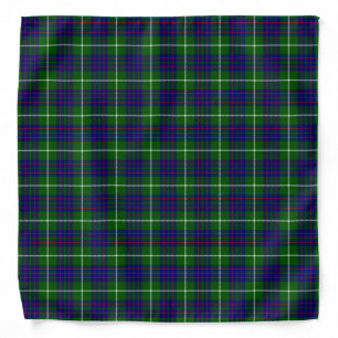 MacIntyre tartan green blue plaid Bandana