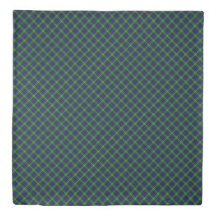 MacIntyre tartan green blue plaid Duvet Cover