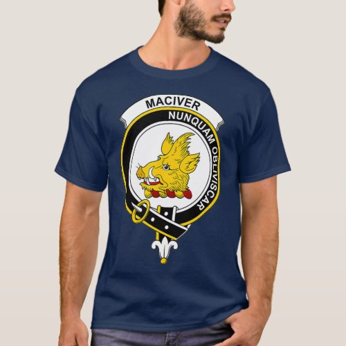 MacIver Coat of Arms  Family Crest T_Shirt