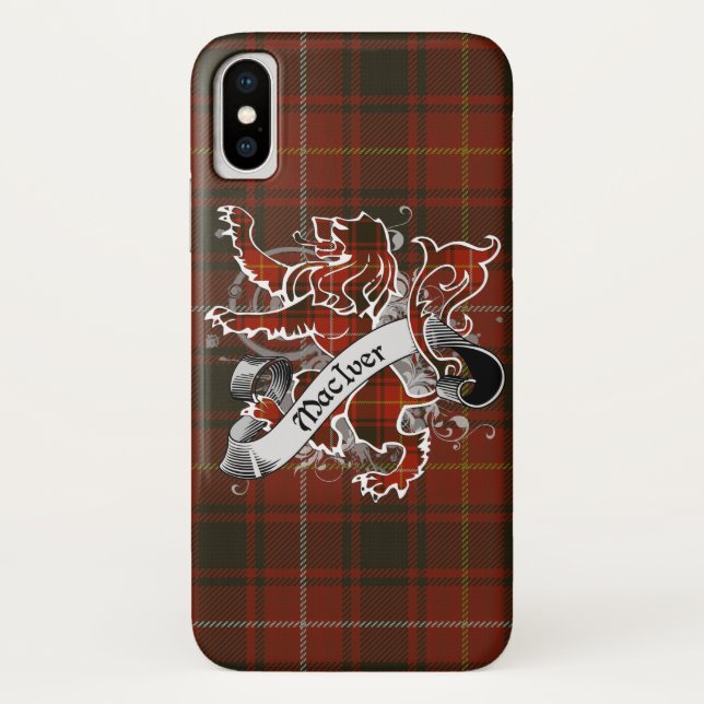 MacIver Tartan Lion Case-Mate iPhone Case (Back)