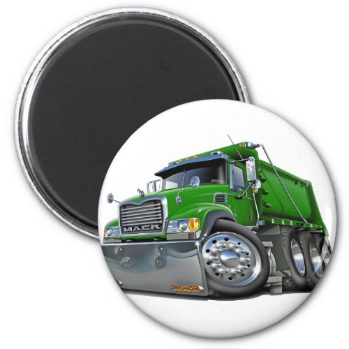 Mack Dump Truck Green Magnet