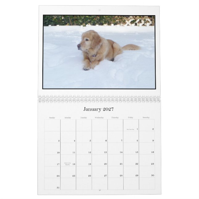 Mack & Friends 2012 Calendar (Jan 2027)