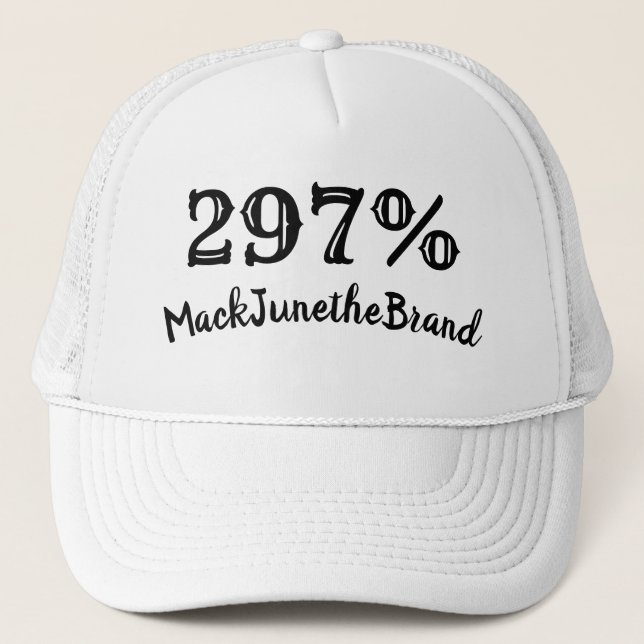 Mack June the Brand White Trucker cap 297% (Front)