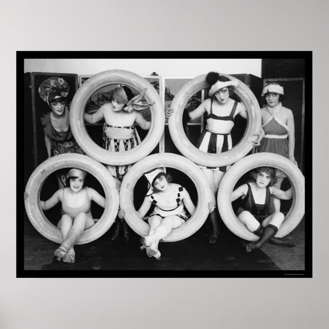 Mack Sennett Bathing Beauties 1922 Poster (Front)