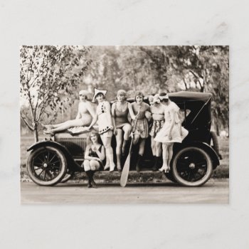 Mack Sennett Girls 1918 Vintage Postcard by scenesfromthepast at Zazzle