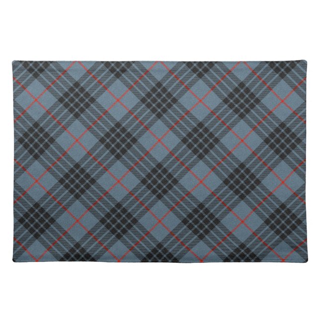 MacKay Blue Scottish Clan Tartan Plaid Pattern Cloth Placemat (Front)