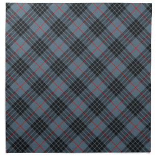 MacKay Blue Scottish Tartan Clan Plaid Cloth Napkin