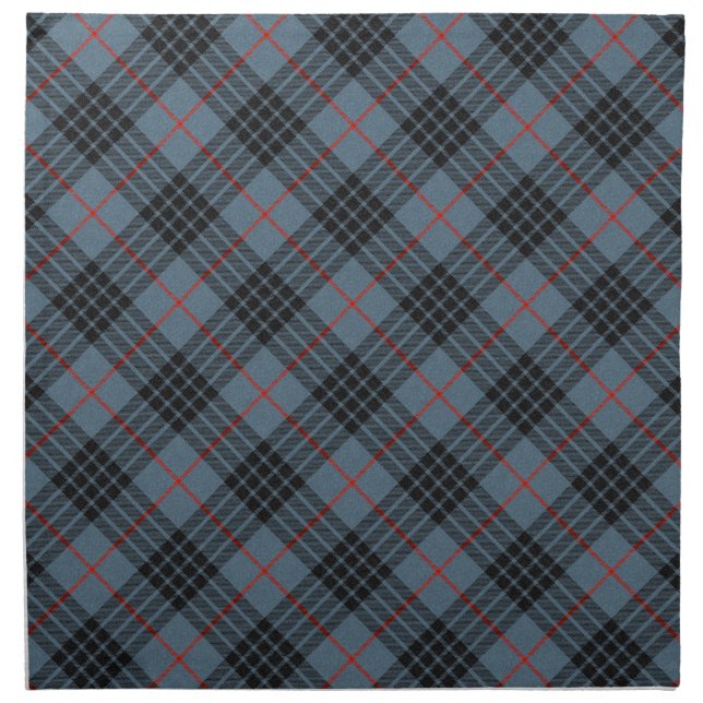 MacKay Blue Scottish Tartan Clan Plaid Cloth Napkin (Front)
