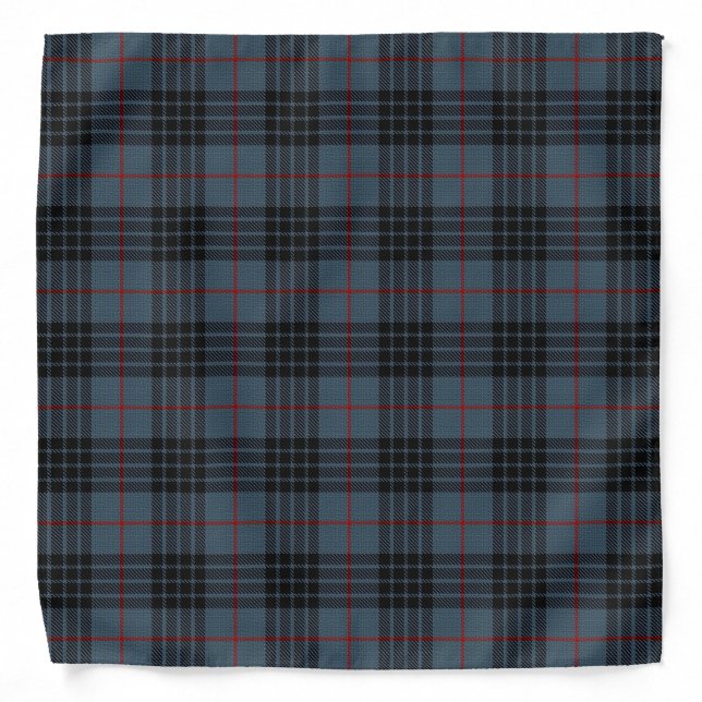 MacKay Blue Tartan Bandana (Front)