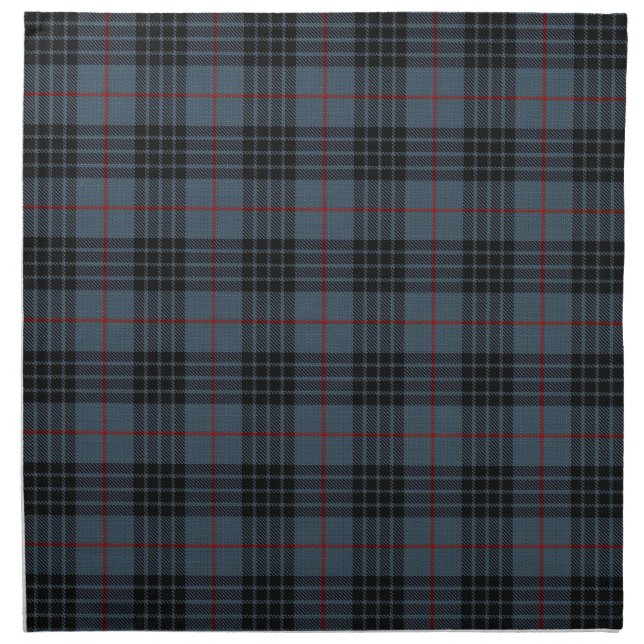 MacKay Blue Tartan Cloth Napkin (Front)