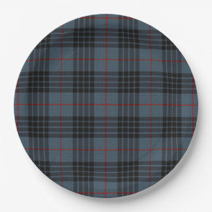 MacKay Blue Tartan Paper Plates