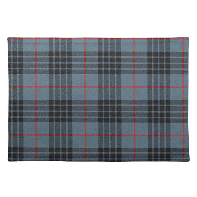 MacKay Blue Tartan Plaid Scottish Pattern Cloth Placemat (Front)