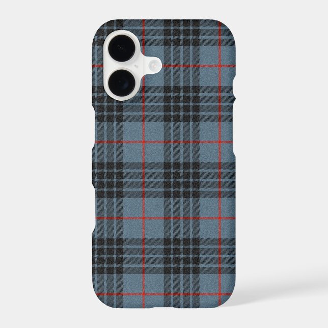 MacKay Blue Tartan Plaid Scottish Pattern Iphone Case (Back)