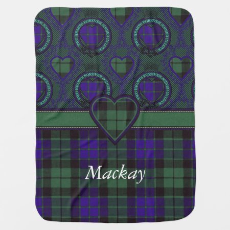 Mackay Clan Plaid Scottish Tartan Baby Blanket