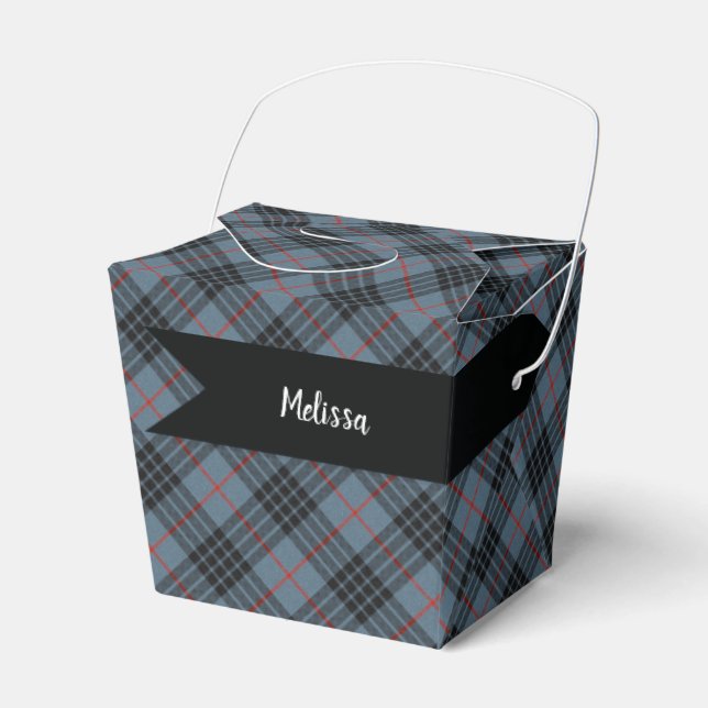 MacKay Clan Scottish Tartan Plaid Pattern Favor Boxes (Front Side)