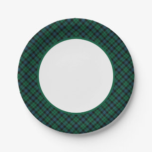 MacKay Clan Tartan Border Paper Plates
