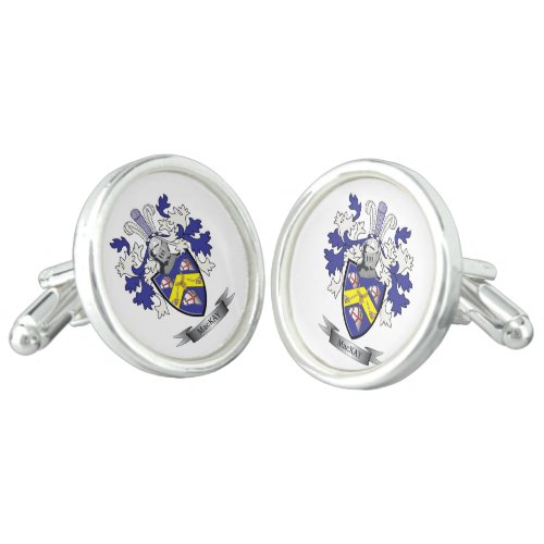 MacKay Family Crest Coat of Arms Cufflinks