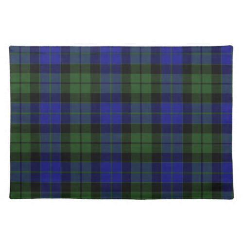 MacKay Green Scottish Clan Tartan Plaid Cloth Placemat