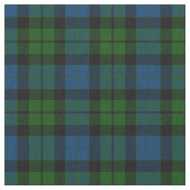 MacKay Modern Tartan Fabric (Close Up)