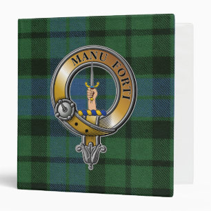 MacKay Tartan & Badge 3 Ring Binder