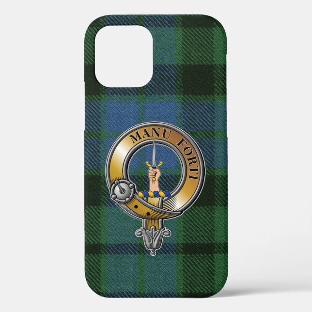 MacKay Tartan & Badge Case-Mate iPhone Case (Back)