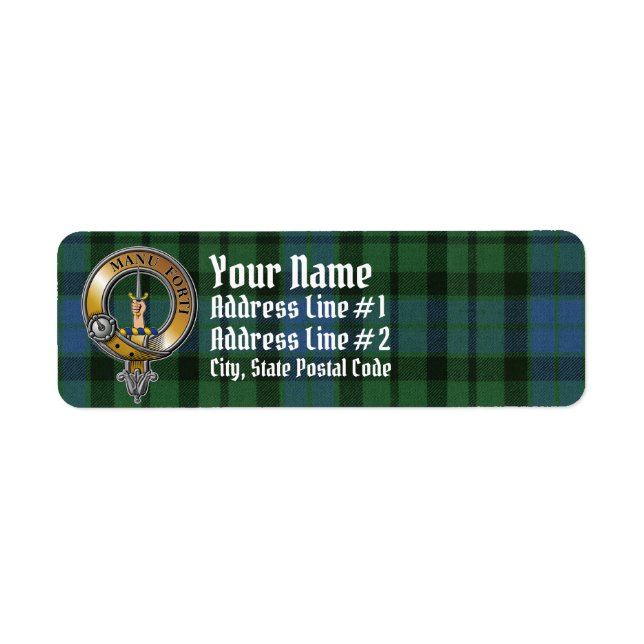 MacKay Tartan & Badge Label (Front)