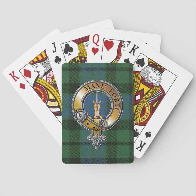 MacKay Tartan & Badge Poker Cards (Back)