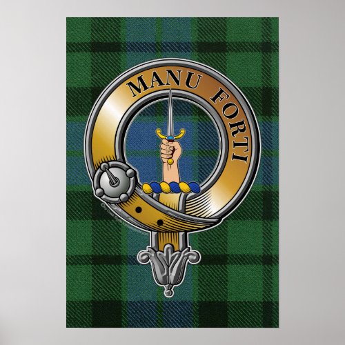 MacKay Tartan  Badge Poster