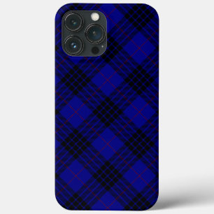 MacKay tartan blue black plaid iPhone 13 Pro Max Case