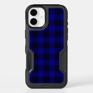 MacKay tartan blue black plaid iPhone 16 Plus Case