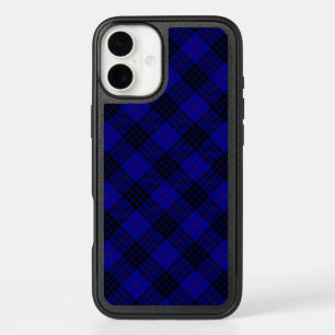 MacKay tartan blue black plaid iPhone 16 Plus Case