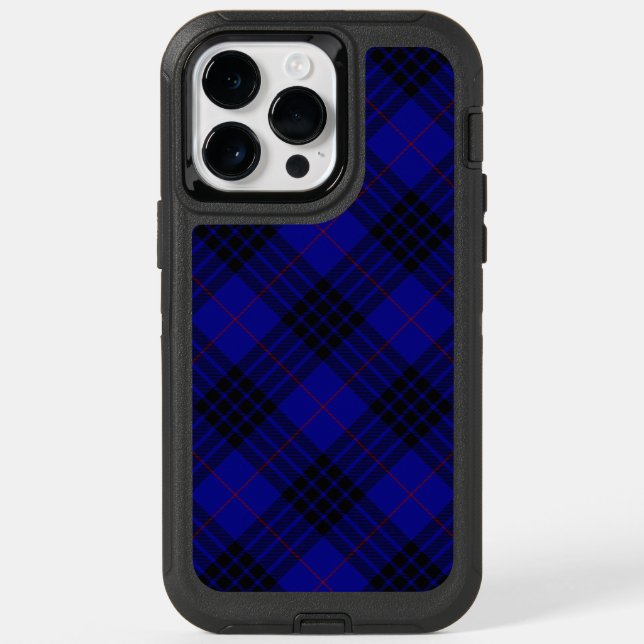 MacKay tartan blue black plaid Otterbox iPhone Case (Back)