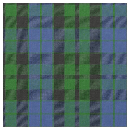 MacKay Blue Tartan - Military T-Shirt