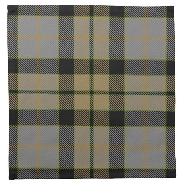 MacKay Weathered Tartan Cloth Napkin (Front)
