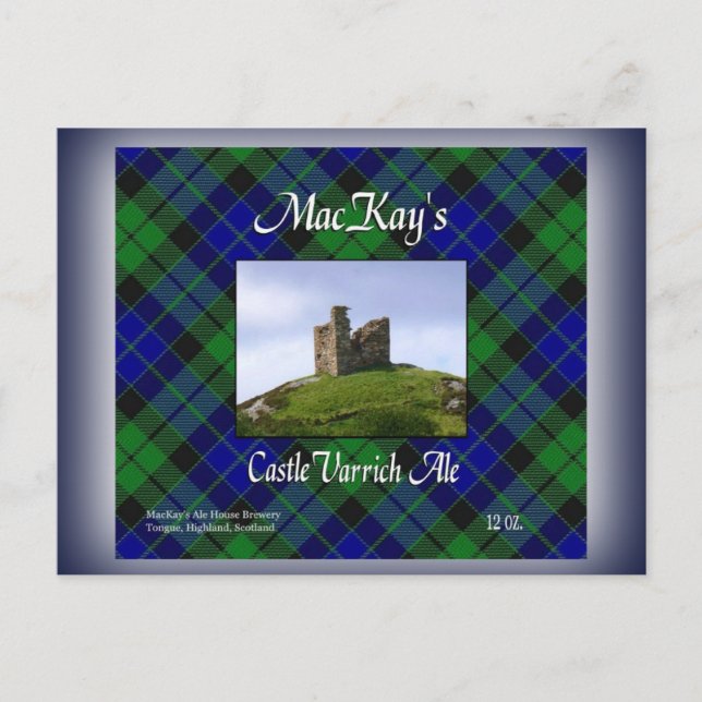 MacKay's Castle Varrich Ale Postcard (Front)