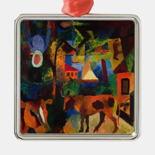 Macke _ Landscape with Cows Sailboat and Metal Ornament