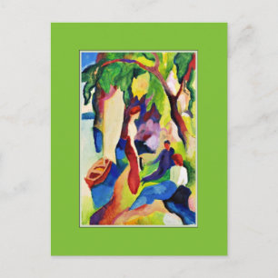 Macke - Women at the Lake Postcard