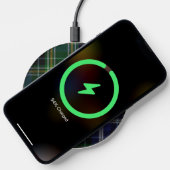 MacKellar Plaid Monogrammed Wireless Charger (Phone)