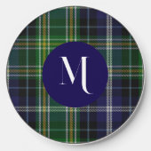MacKellar Plaid Monogrammed Wireless Charger (Front)