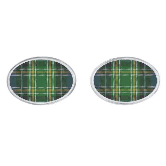 MacKellar Tartan Plaid Cuff Links (Front)