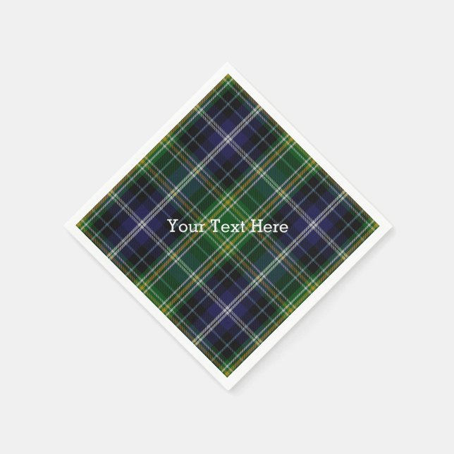 MacKellar Tartan Plaid Paper Napkins (Corner)