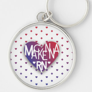 Mackenna RN Lover's Heart keychain
