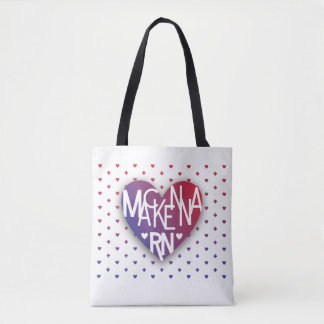 Mackenna RN Lover's Heart Tote Bag