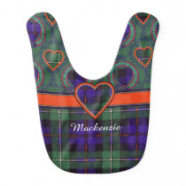 Mackenzie clan Plaid Scottish tartan Baby Bib Mackenzie clan Plaid Scottish tartan Baby Bib
