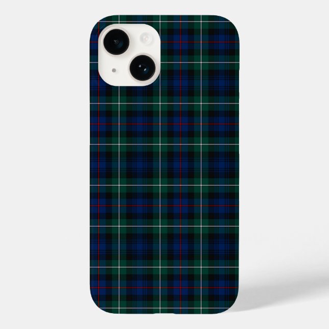 Mackenzie Clan Royal Blue and Forest Green Tartan Case-Mate iPhone Case (Back)